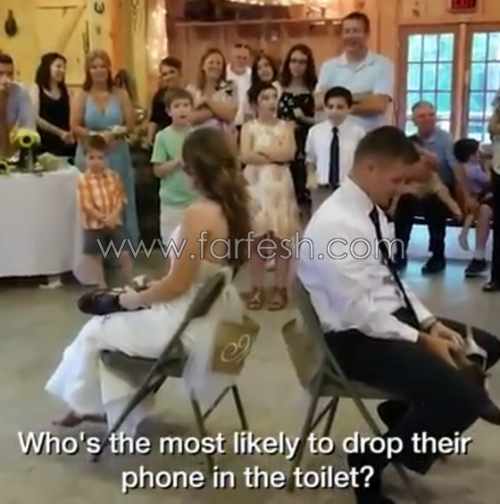12 مليون شاهدوا العروسين وهما يلعبان معا في حفل زفافهما! فيديو صورة رقم 1
