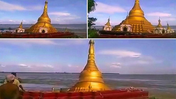 ميانمار: شؤم عام بعد ابتلاع نهر لأحد أشهر معابدها البوذية صورة رقم 2