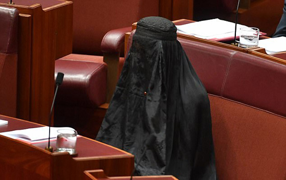 رئيسة حزب يميني ترتدي البرقع في مجلس الشيوخ الأسترالي.. والسبب؟! صورة رقم 3