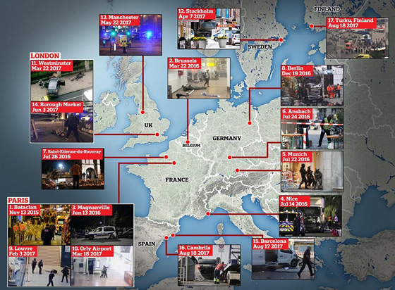 عامين من الإرهاب في أوروبا والحصيلة 17 هجوماً و364 قتيلاً!  صورة رقم 3