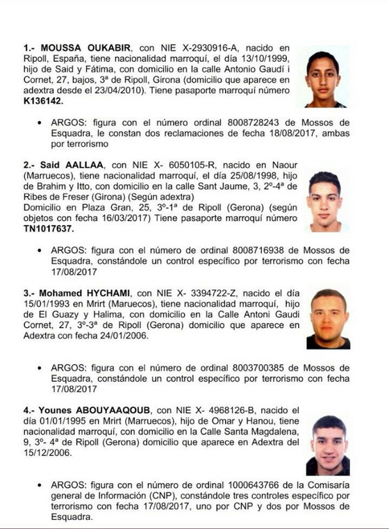 التعرف على هويات جثث 3 مغاربة نفذوا الاعتداءات الإرهابية في برشلونة  صورة رقم 2