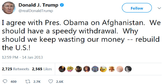 التنانير القصيرة تقنع ترامب بالبقاء في أفغانستان صورة رقم 5