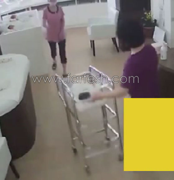 فيديو مروّع.. اهمال ممرضة يتسبب بسقوط طفل حديث الولادة صورة رقم 2