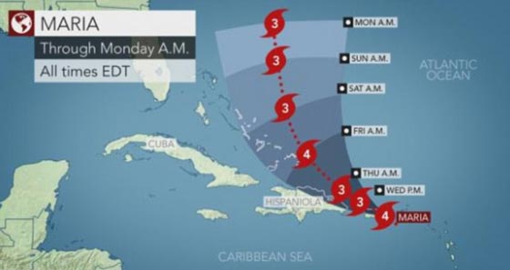 الإعصار ماريا يجتاح بورتوريكو والكاريبي فدمر المباني وقطع الكهرباء والجزيرة تستنجد! صورة رقم 2