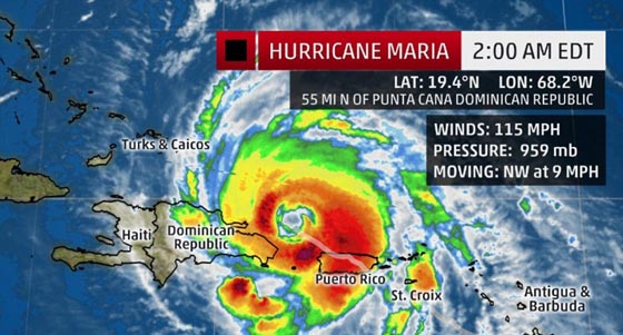 الإعصار ماريا يجتاح بورتوريكو والكاريبي فدمر المباني وقطع الكهرباء والجزيرة تستنجد! صورة رقم 26