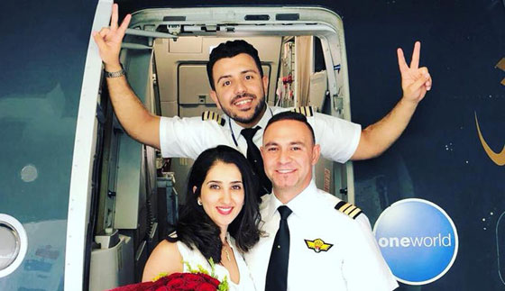 طيار يتقدم لخطبة حبيبته على متن رحلة الملكية الأردنية إلى دبي.. صور صورة رقم 5