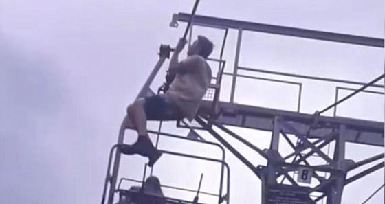 بالفيديو.. سقوط صبي يمارس تمارين أعلى تلفريك صورة رقم 1