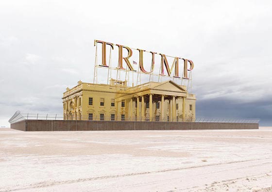 صور مباني لم تتخيلها: البيت الأبيض مبنى مغطى بالذهب مع اسم ترامب! صورة رقم 1