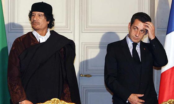 تسجيل صوتي للقذافي وإبنه يكشفان رشوة رئيس فرنسا صورة رقم 6