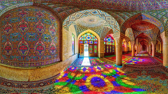 بالفيديو.. تعرفوا على المسجد الوردي في ايران صورة رقم 5
