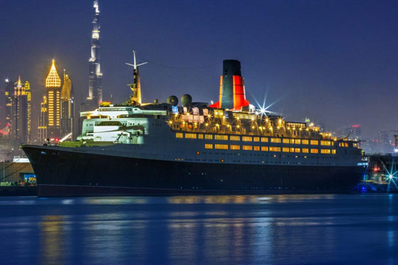 بالفيديو والصور.. سفينة كوين إليزابيث 2 التاريخية تتحول لفندق عائم صورة رقم 2