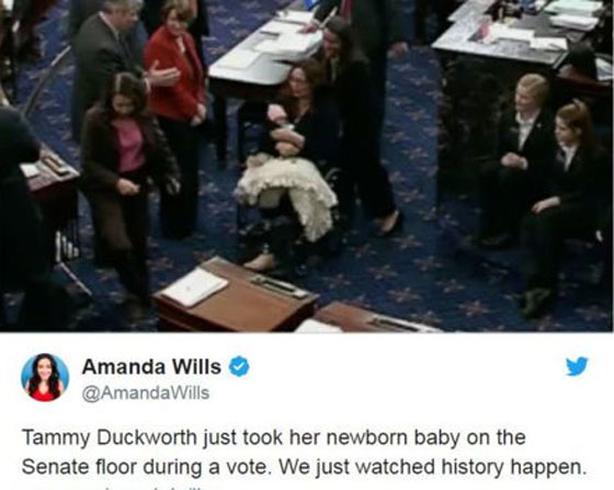 سيناتور أمريكية تصطحب طفلتها الرضيعة لجلسات مجلس الشيوخ صورة رقم 11