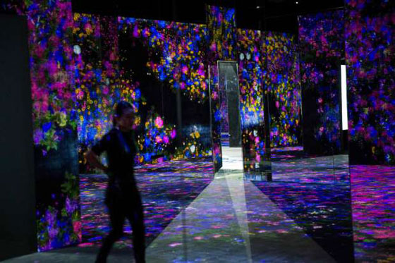 بالفيديو والصور..  متحف رقمي مدهش في اليابان يمزج الواقع بالخيال صورة رقم 8