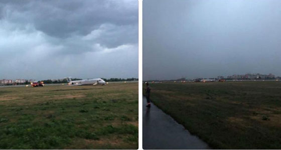 فيديو لحظات هبوط مرعبة لطائرة ركاب بمطار اوكراني. الجميع توقعوا الموت! صورة رقم 1