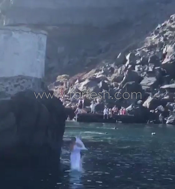 فيديو غادة عبد الرازق يحبس الانفاس: تقفز من صخرة مرتفعة الى البحر بين الصخور! صورة رقم 3