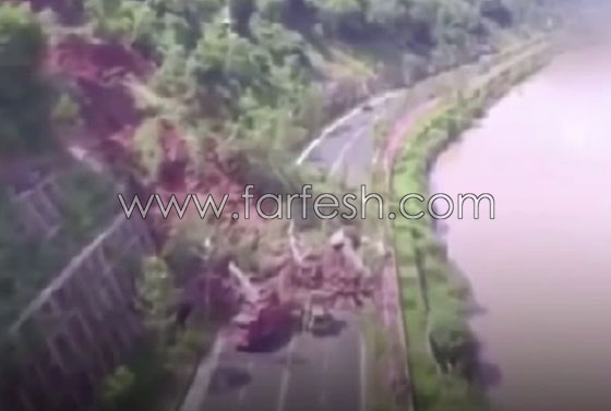 فيديو صادم.. انهيار جانب جبلي على طريق في الصين صورة رقم 4