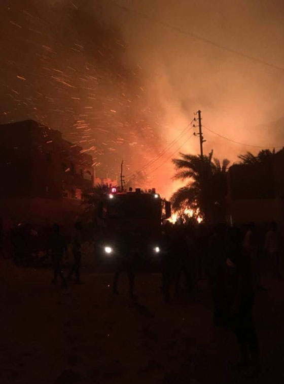 فيديو مروّع: حريق يلتهم قرية الراشدة المصرية والمواطنون يستغيثون: الحقونا! صورة رقم 3