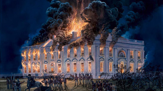 هكذا تم حرق البيت الأبيض وهرب الرئيس الأمريكي من واشنطن..! صورة رقم 2