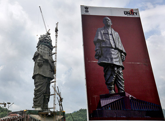 بالفيديو والصور..  أطول تمثال بالعالم في الهند صورة رقم 3