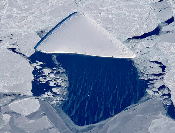 جرف جليدي عملاق على شكل تابوت يبحر في المحيط منذ 18 عاما يتنبأ بنهاية العالم! صورة رقم 5