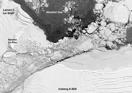 جرف جليدي عملاق على شكل تابوت يبحر في المحيط منذ 18 عاما يتنبأ بنهاية العالم! صورة رقم 9
