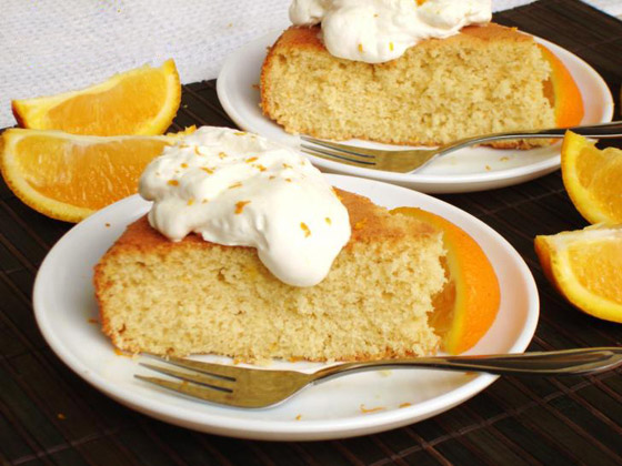 طريقة تحضير كعكة البرتقال الشهية والخفيفة بدون بيض صورة رقم 7