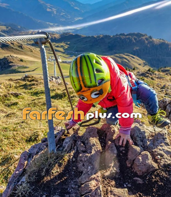  فيديو وصور متسلقة جبال تعلم أطفالها رياضة خطرة: تسلق الجبال! صورة رقم 4
