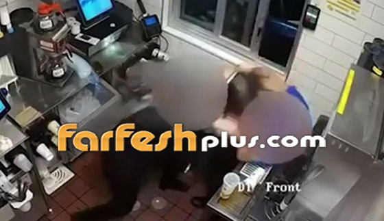 بالفيديو: أمريكية تعتدي على موظفة ماكدونالدز بسبب الكاتشب! صورة رقم 3