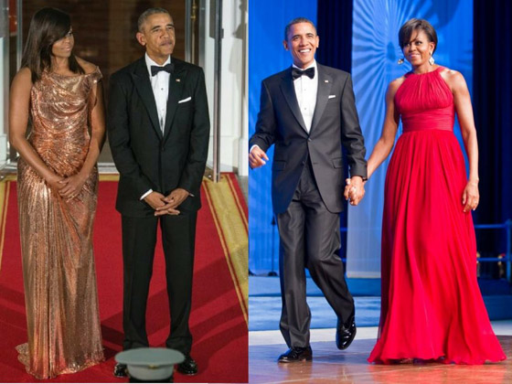 بالصور.. إطلالة جريئة لميشيل أوباما بثوب حريري أصفر تلفت الأنظار صورة رقم 8