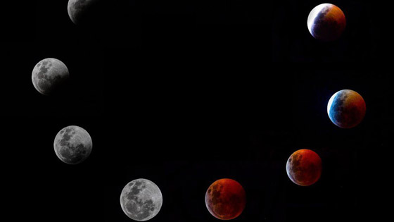 صور مدهشة للقمر الذئب الدموي العملاق  صورة رقم 1