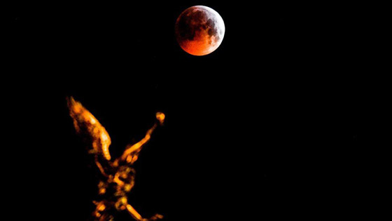 صور مدهشة للقمر الذئب الدموي العملاق  صورة رقم 3