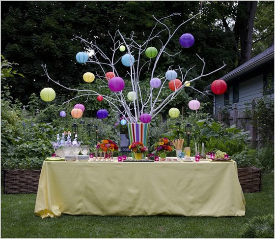 أفكار جميلة لتزيين الحديقة المنزلية للحفلات والمناسبات صورة رقم 5