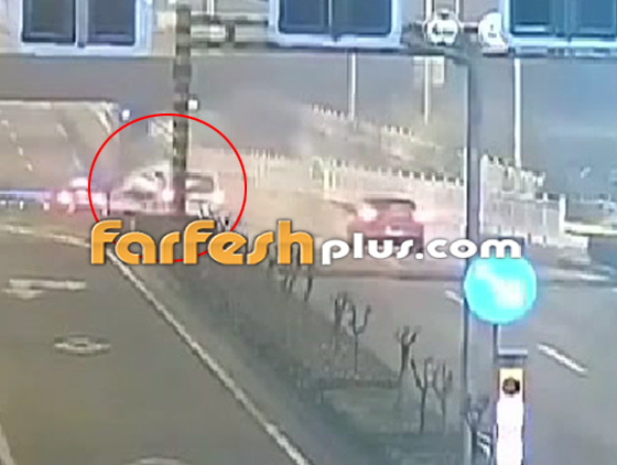 السيارة طارت كالصاروخ.. الكاميرات ترصد حادثا صادما في الصين - فيديو صورة رقم 3