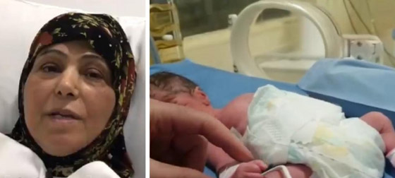 بالفيديو والصور.. سيدة لبنانية تنجب طفلين بعمر الـ 61 صورة رقم 1