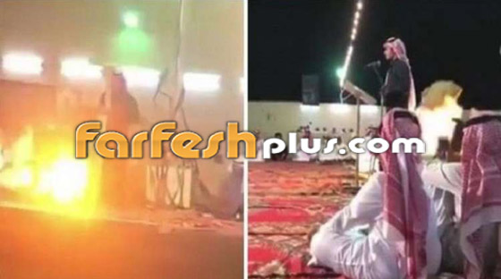 انفجار كيس بارود في حفل زفاف في السعودية يؤدي إلى كارثة! فيديو صورة رقم 1