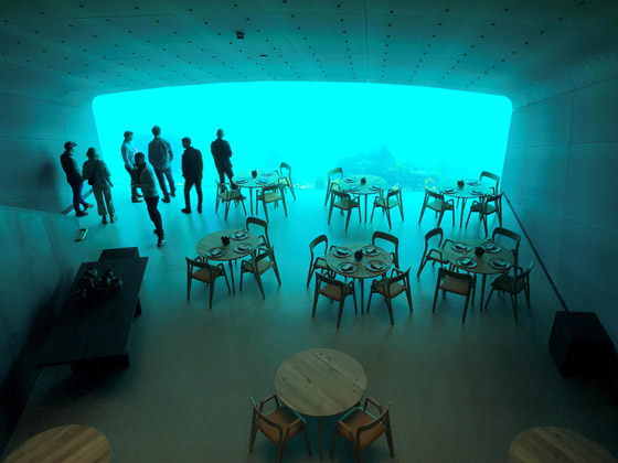بالفيديو والصور: مطعم مدهش أسفل سطح البحر صورة رقم 2
