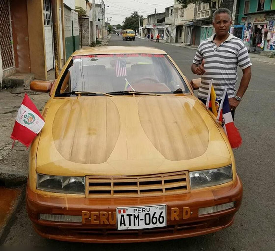 بالصور: نجار يبني سيارة بالكامل من الخشب من أجل ابنته! صورة رقم 6