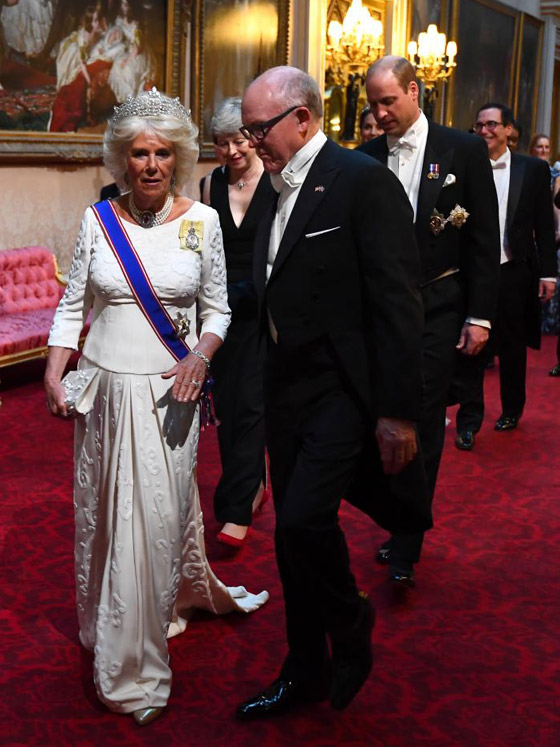 صور: أزياء باللون الأبيض على المأدبة الملكية بقصر باكنغهام في بريطانيا صورة رقم 4