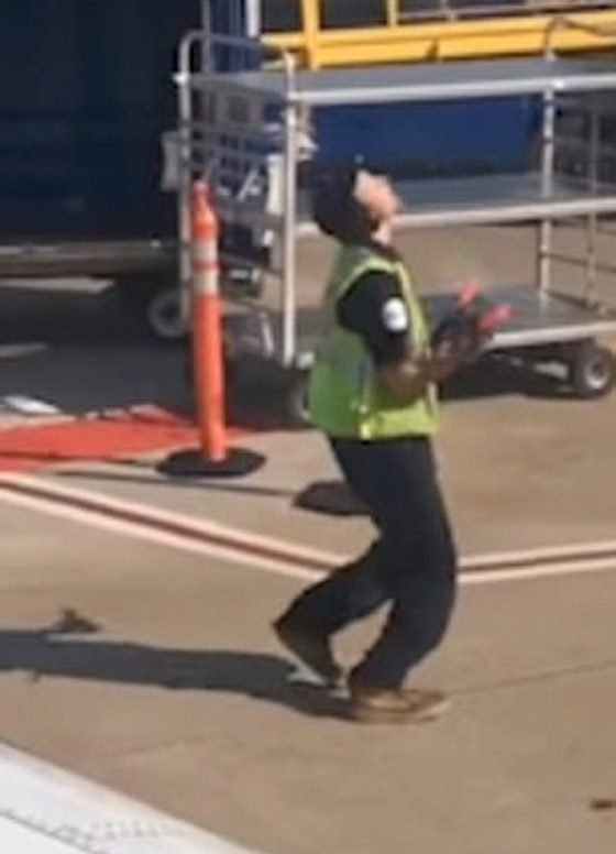 فيديو ظريف.. عامل مطار يرقص بحماس على المدرج ويثير الإعجاب صورة رقم 5