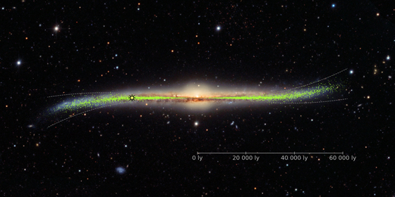 بالفيديو والصور: شاهدوا الشكل الحقيقي لمجرتنا مجرة درب التبانة! صورة رقم 6