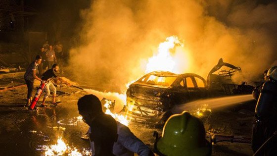 19 قتيلا و32 جريحا في انفجار في القاهرة بسبب حادث تصادم سيارات صورة رقم 1