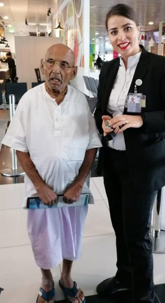 عمره 123 عاما.. رجل من مواليد 1896 في مطار أبو ظبي الدولي! صورة رقم 3