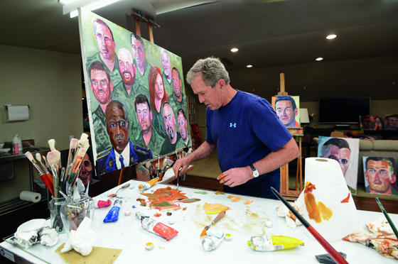  جورج بوش يعرض 66 لوحة رسمها بنفسه لضحايا حروبه! صورة رقم 2