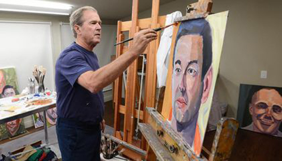  جورج بوش يعرض 66 لوحة رسمها بنفسه لضحايا حروبه! صورة رقم 3