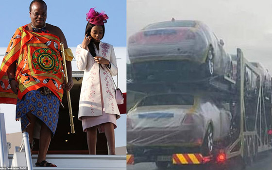 ملك إفريقي يستفز شعبه الفقير بشراء أسطول سيارات فارهة بـ 17 مليون دولار لزوجاته الـ 14! صورة رقم 1