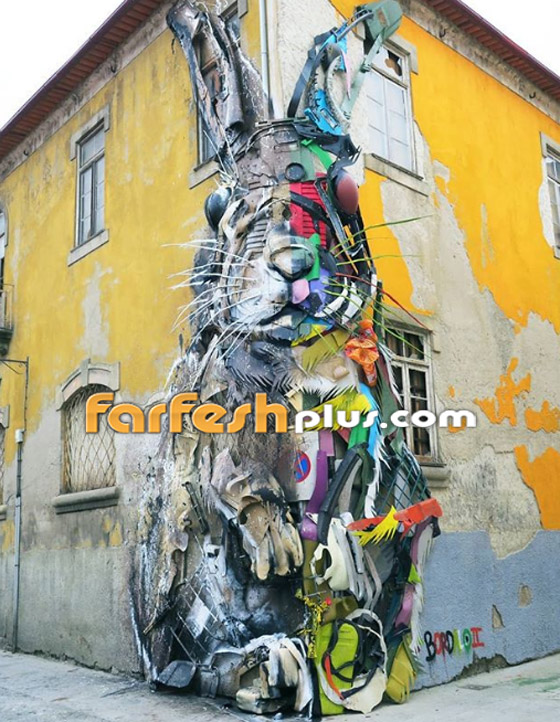 صور: فنان شارع برتغالي يُحوّل النفايات إلى منحوتات.. والنتيجة مذهلة! صورة رقم 12