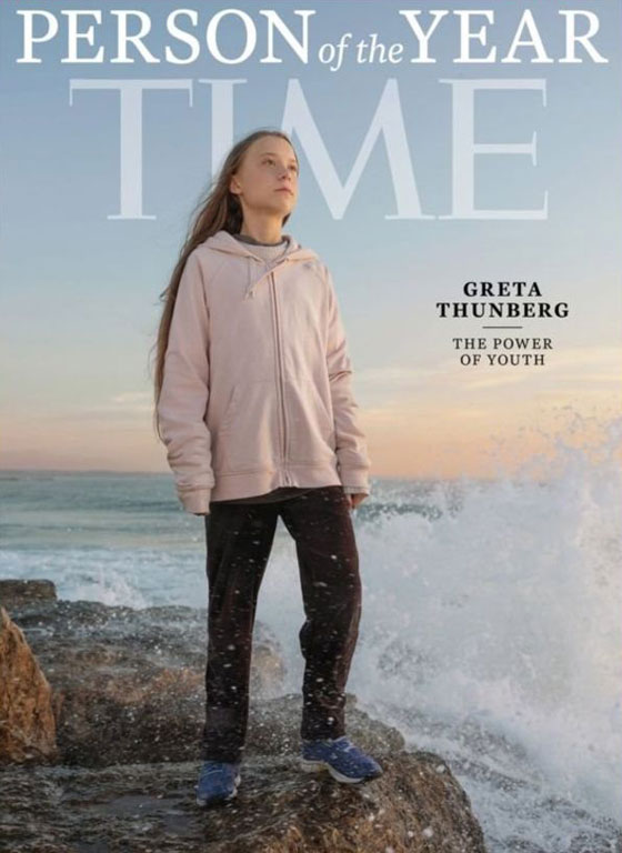 مجلة تايم الأمريكية تختار الصبية السويدية غريتا تونبرغ شخصية عام 2019 صورة رقم 5