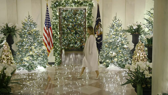 سيدة أمريكا الأولى تحطم الرقم القياسي لأكثر عدد أشجار عيد الميلاد! صورة رقم 5