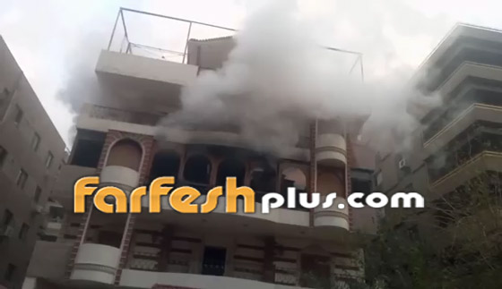  صورة رقم 2 - فيديو وصور: احتراق منزل إيهاب توفيق ووفاة والده مخنوقا بالدخان!