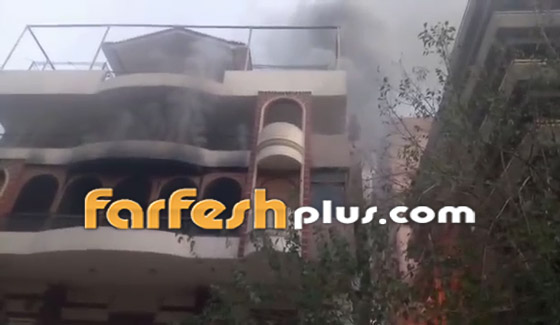 صورة رقم 7 - فيديو وصور: احتراق منزل إيهاب توفيق ووفاة والده مخنوقا بالدخان!
